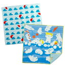 【富士山・シロクマとソーダパフェ 2枚セット】今治うまれのハンカチ 【+imaプラスイマハンカチ】日本製ガーゼハンカチ