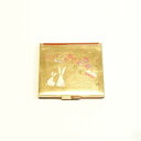 角コンパクト 「夢うさぎ」 金沢箔工芸品 漆器 ギフト包装 のし 対応 コンパクトミラー 手鏡 ミラー プレゼント 工芸品 お祝い