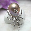 真珠ルース 送料無料淡水真珠 明石のタコちゃんパール ジュエリー タコ 真珠婚 30年 たこ ダイヤ 可愛い プレゼント 人気 個性的 目立つ