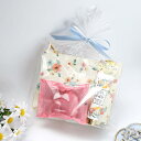 フェミニンな花柄のポーチに香りの良いプリュベルのミニハンドクリーム（ホワイトシマーの香り）とハートタブレット入浴剤をセットにしました_おしゃれでかわいい贈り物_ハート_お祝いプレゼントさくらんぼの香り