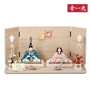 木目込み雛人形 幸一光 芽衣 親王飾り コンパクト おしゃれ 可愛い 飾り幅45cm コンパクト リビング お雛様 小さい 初節句 雛飾り 木目込み人形 木目込み 雛人形 幼い顔 木製 マンション