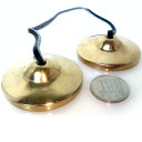 ★ティンシャ【無地】 ※直径約5cm（チベットシンバル、チベタンシンバル） 浄化グッズ 浄化アイテム ヨガ ヨガグッズ ヨガアイテム ヨガ用品 瞑想 瞑想グッズ 瞑想アイテム 瞑想補助用品 7メタル セブンメタル スタンダード てぃんしゃ