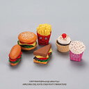ミニチュア かわいい ディスプレイ カフェ インテリア リアル 本物みたい 食べ物 バーガー セット フライドポテト ケーキ ままごと 装飾品 雑貨 プラスチック