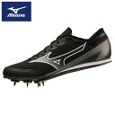 ★最初の1足にオススメ★【ミズノ　MIZUNO】【シューズ　靴】陸上競技 スパイク エックスファースト2 ワイド メンズ レディース 初心者 短距離 中長距離 走幅跳 U1GA233101 ブラック×ダークグレー [ten][230325]