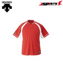 デサント DESCENTE DB-103B 2ボタンベースボールシャツ 吸汗速乾 ユニフォーム 練習用 試合用 横浜DeNAベイスターズ 大谷翔平 レッド×Sホワイト XAサイズ 野球 野球用品