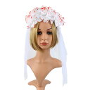 送料無料 ハロウィン ヘアバンド カチューシャ ヘッドバンド レデイース 大人 ベール コスプレ 変身 仮装 魔女 幽霊 髪飾り 花 ローズ ヘッドアクセサリー ハロウィン ダンス パーティー飾り 欧米風 お遊戯会 文化祭 学園際 保育園 演劇 撮影小道具 楽天海外通販