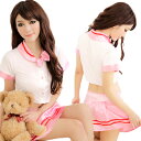 コスプレ ヘソ出しセクシー メルヘンチックセーラー風 セーラー服 ピンク コスプレ 衣装 へそ出し ミニ コスチューム