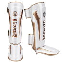 ZHENGTU レガース【RIZIN現役 第5代DEEPフライ級王者「神龍誠」推薦】ボクシング 足サポーター キックボクシング レッグガード すね当て 3CM厚手インナー 衝撃吸収 格闘技 空手 防具 プロテクター 6色・2サイズ展開 (白金 M)