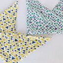 ハンカチバッグ トライアングル イエロー グリーン 白 綿100% コットン コンビニ ショッピングバッグ お弁当包み かわいい おしゃれ オシャレ シンプル 北欧 北欧デザイン 花柄 植物柄 プチギフト お返し お礼 お祝い 卒入学 shesay 志成販売