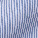 【送料無料】［国内縫製］綿ポリ混紡 シワになりにくいからご家庭でのケアも簡単!フルオーダーシャツ/シニア/ビジネス/紳士/メンズ/紺スト/形態安定