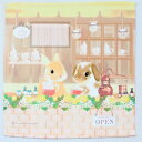 うさぎ ハンカチ ミニ ハーブ屋さん かわいい 小林裕美子 うさぎ雑貨 日本製