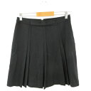 【中古】ナチュラルビューティーベーシック NATURAL BEAUTY BASIC スカート プリーツ ミニ 黒 L *A43 レディース 【ベクトル 古着】 220513