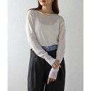 ボンジュールサガン BONJOUR SAGAN 袖切替シアートップス （OFF-WHITE）