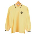 ジュンコシマダ ポロシャツ トップス 長袖 ゴルフウエア 日本製 レディース Lサイズ イエロー JUNKO SIMADA 【中古】