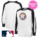 【送料無料】 MLB公式 メジャーリーグ レディース ウィメンズ 女性用サイズ Tシャツ トップス ロンT ヒューストン・アストロズ Houston Astros '47 Premier Caribou L/S T-Shirt