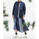 ノップドゥノッド nop de nod misc異素材づかいふんわりシャツ （ネイビー）