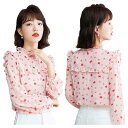 ストレート ブラウス レディース 春秋 長袖 丸襟 シフォンブラウス 切り替え おしゃれブラウス インナーブラウス シフォン トップス フリルブラウス シンプル カジュアル おしゃれ フェミニン 送料無料