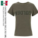【数量限定・在庫限り・早い者勝ち！】 ゴールデングース / Golden Goose Deluxe Brand Army Green Cotton Doris T-Shirt / GWP01221P000671 / GWP01221P000671 35479 / GWP01221P00067135479 / Tシャツ・カットソー
