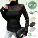 【メール便で送料無料】【レビューを書いて10%OFFクーポンGET】くしゅくしゅ&透け感 フリル袖&フリルネック 長袖 シースルー トップス Tシャツ ブラウス シアー ハイネック 立ち襟 レース セクシー 肌見せ おしゃれ 上品 きれいめ お出掛け 薄手 大人 春夏 レディース