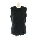 【中古】アイ ジュンヤワタナベマン コムデギャルソン ジュンヤマン eye JUNYA WATANABE MAN カーリームートンジレベスト フロントジップ F 黒 ブラック /YQ ■OS ■SH レディース 【ベクトル 古着】 250206