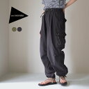 AND WANDER（アンドワンダー） オーバーサイズ カーゴパンツ W / レディース ワイドパンツ 大きめ ゆったり 春夏 撥水 アウトドア oversized cargo pants / rdy