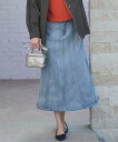 自由区 【洗える】ウスカルデニム スカート ジユウク スカート その他のスカート ブルー【送料無料】