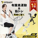 【P5倍】フィットネスバイク 折りたたみ 静音 コンパクト バンド付 連続130分 ミニ 売れ筋 家庭用 エアロバイク 室内 ダイエット トレーニング 筋トレ 自転車 高齢者 リハビリ 【1年保証】 STEADY ST143