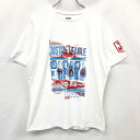 【中古】Justice League ジャスティスリーグ FREE レディース Tシャツ カットソー プリント DCコミックス ヒーロー 丸首 半袖 綿100% ホワイト 白