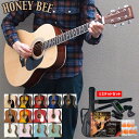 アコースティックギター HONEY BEE W-15/F-15 アコギ リミテッドセット 【 初心者 入門セット W15 F15 プレゼントにおすすめ 】【大型荷物】【5と0のつく日は当店ポイント5倍！】